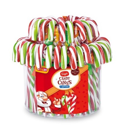 Cannes Giga Candy 50 gr canne a sucre noel