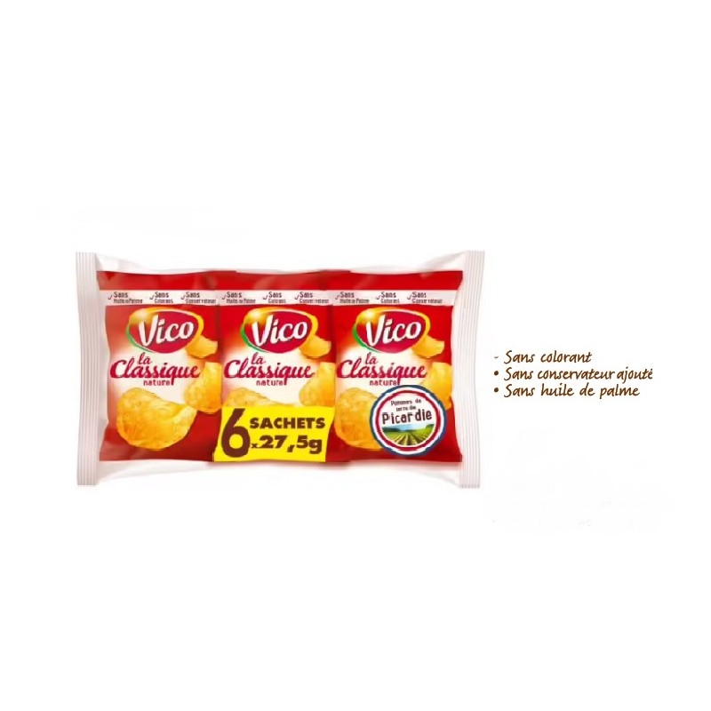 Vico Chips Multipack Classique 