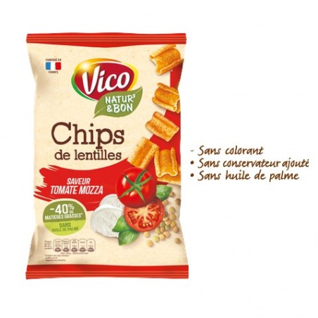Vico Chips Lentille Tomate Mozzarella