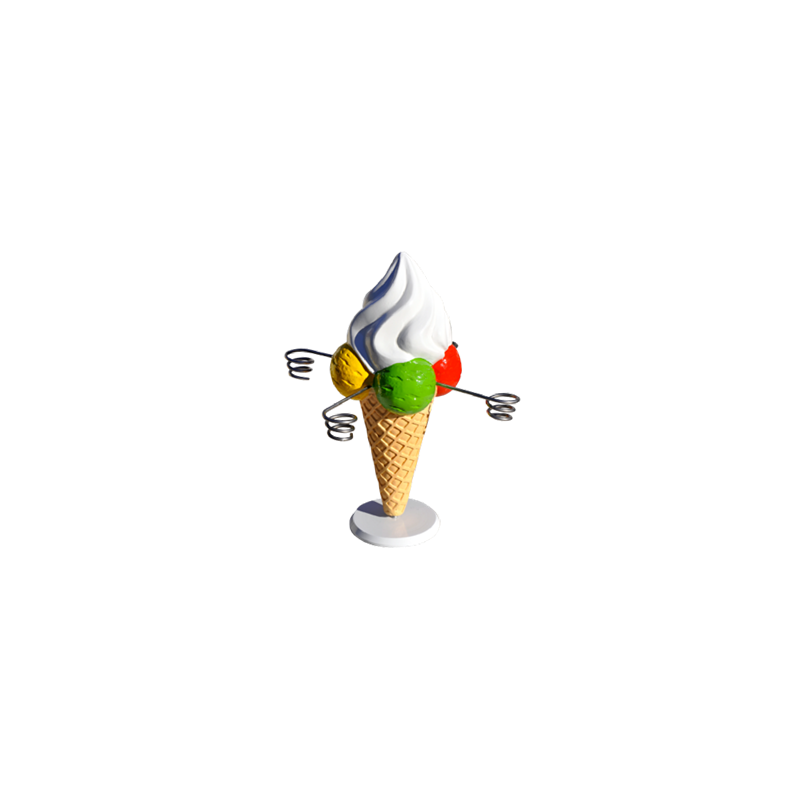 décoration glace présentoir porte cone 4 supports à poser sur le comptoir