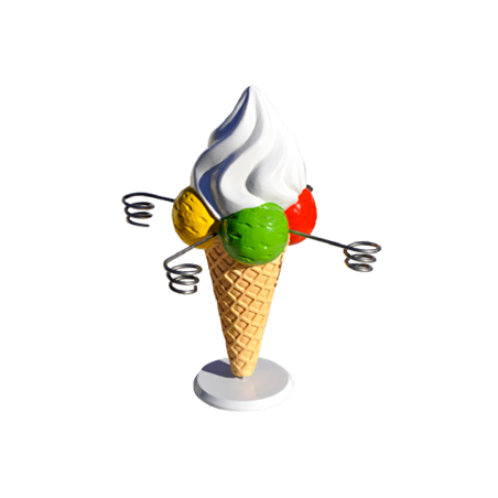 décoration glace présentoir porte cone 4 supports à poser sur le comptoir décoration glace présentoir porte cone 4 supports à poser sur le comptoir