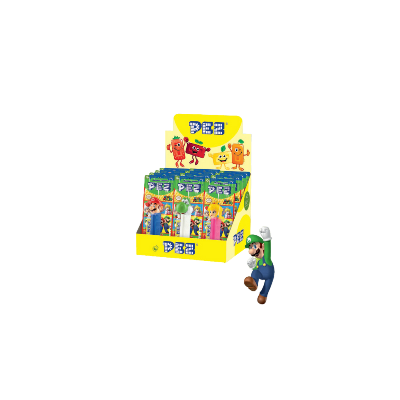 boite presentoir display pez distributeur super mario personnages mario luigi peach toad yoshi