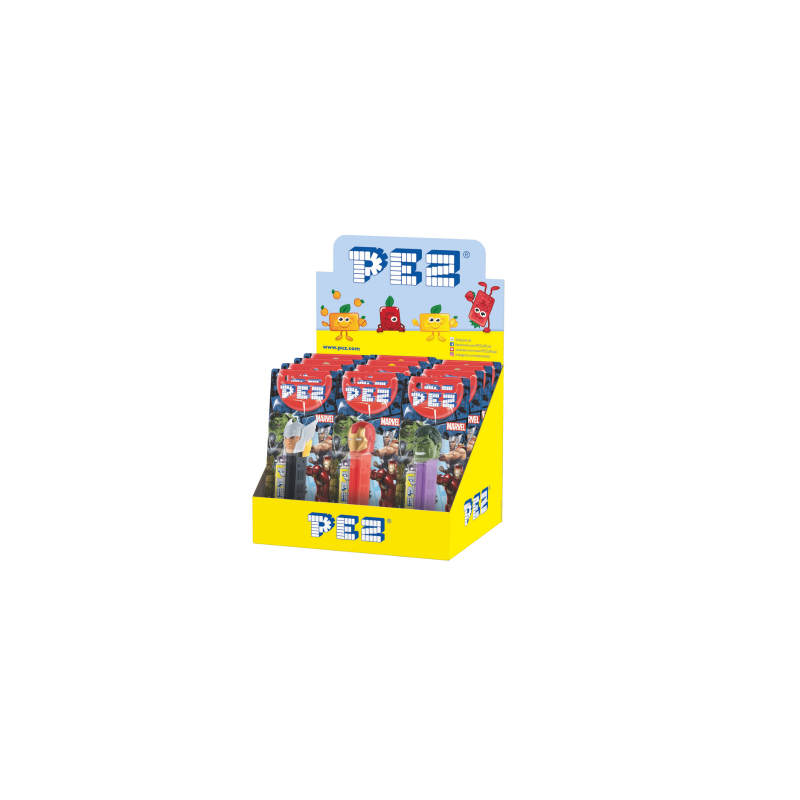 presentoir distributeur display pez licence marvel avengers