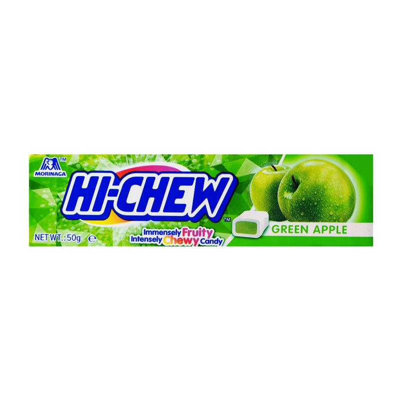 hi-chew nouveau substitue chewing-gum pâte à mâcher longue durée coeur fruité pomme bonbon japonais