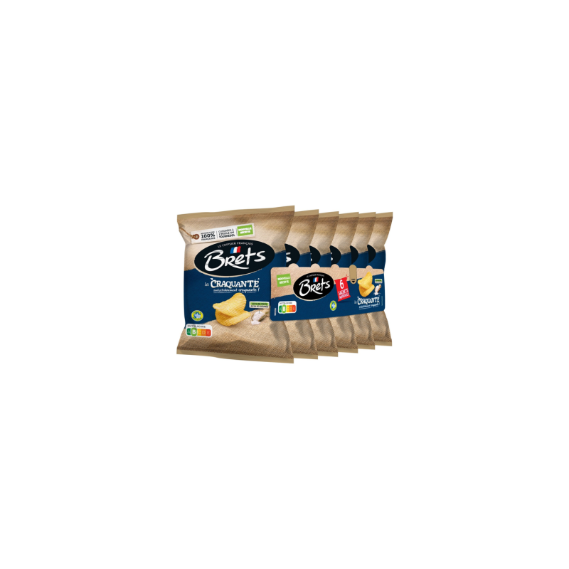 Brets Chips Nature La Craquante 6 x 25 gr colisx16