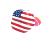sucette tetine kiss pop americaine drapeau americain