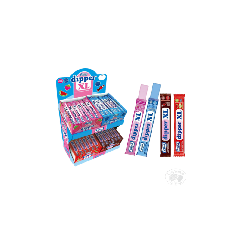 display dipper xl 4 parfums fraise cola pasteque et framboise