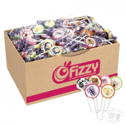 carton de 600 sucettes animaux petit modele sucre cuit de chez fizzy