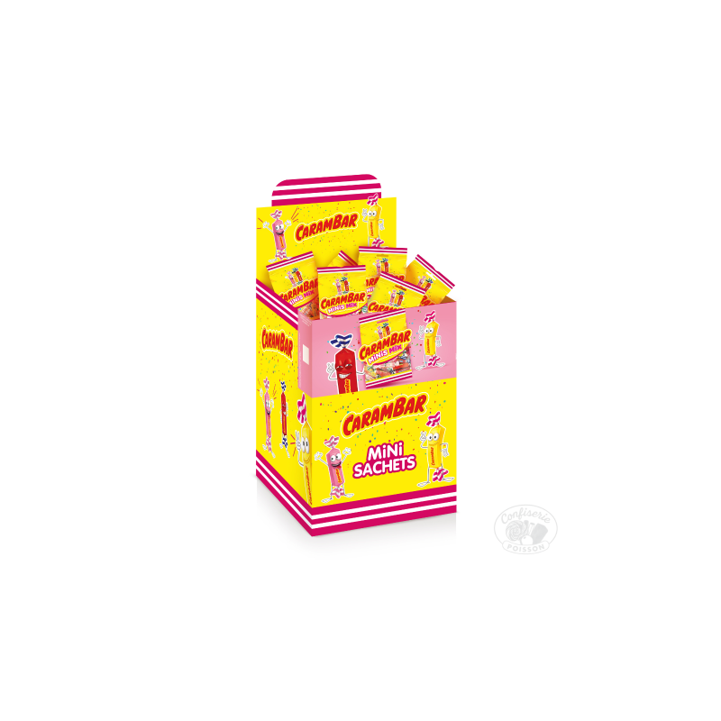 carambar mini sachets 35gr mix parfums fruit