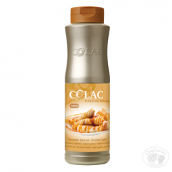 bouteille de 1kg de topping caramel au beurre salé colac