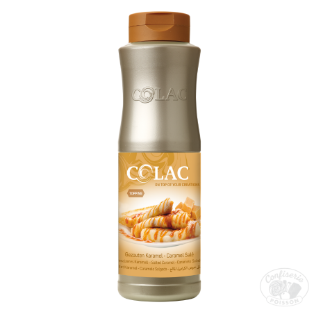 bouteille de 1kg de topping caramel au beurre salé colac bouteille de 1kg de topping caramel au beurre salé colac