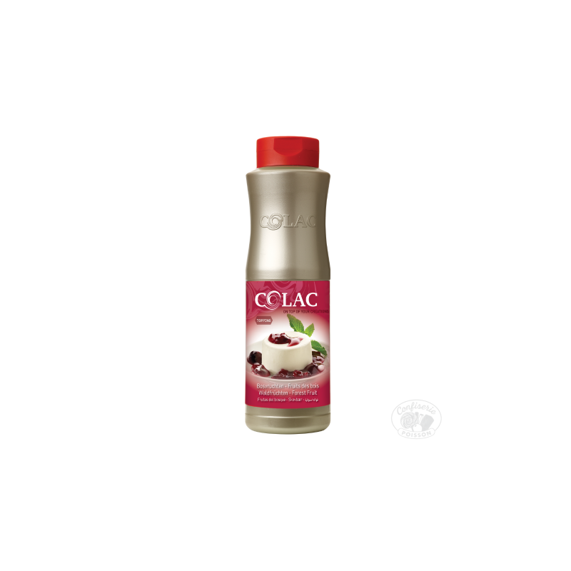 bouteille coulis de fruits rouge des bois 1 kg grossiste pour crepe gaufre et glace