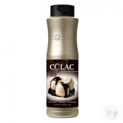 bouteille coulis chocolat 1kg colac topping glace crepe  gaufre