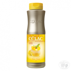 bouteille de coulis mangue professionnel 1kg topping glace crepe et gaufre