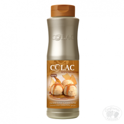 bouteille colac 1kg caramel toffee épais coulis dessert professionnel coulis pour glace crepe gaufre