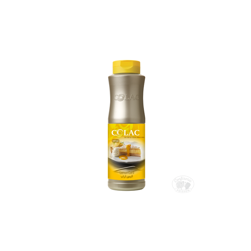 bouteille colac coulis dessert professionnel 1kg citron lemon curd