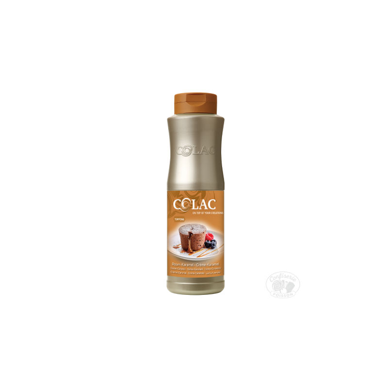 bouteille 1kg topping garniture caramel creme pour dessert professionnels