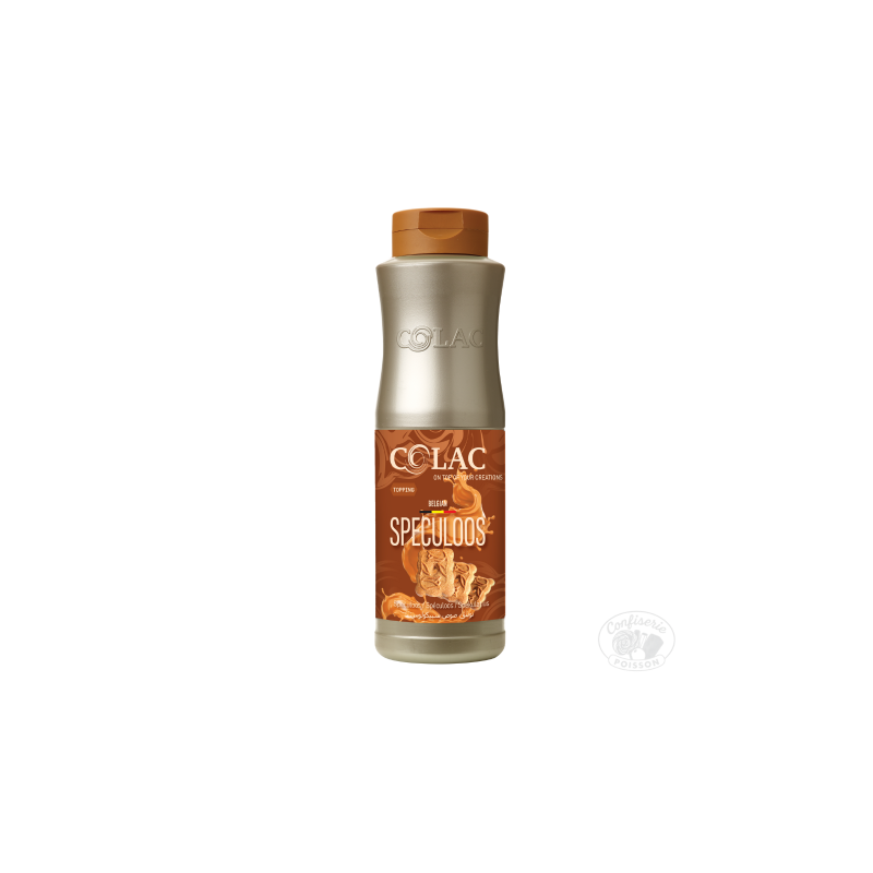 bouteille 1kg topping colac garniture pour dessert professionnels gateau crepe glace gaufre gout speculoos