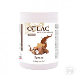 pot variegato avec morceau pour aromatiser vos glaces et préparation dessert saveur benone noisette chocolat biscuit