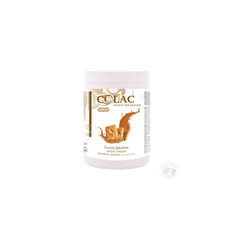 pot variegato crunchy speculoos nappage onctueux avec biscuits croquant colac