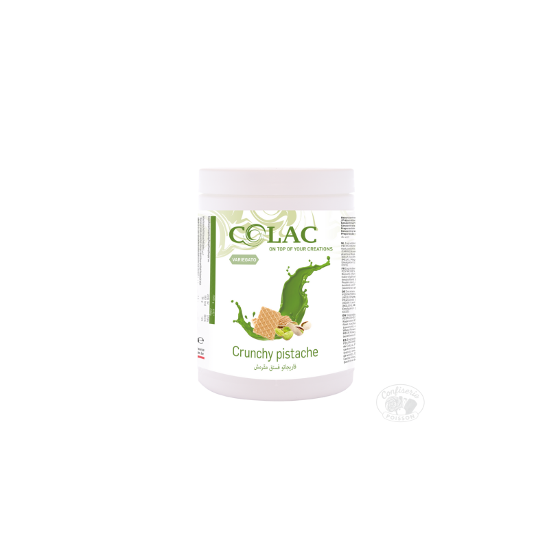 pot variegato préparation colac pour dessert professionnels glace pistache premium