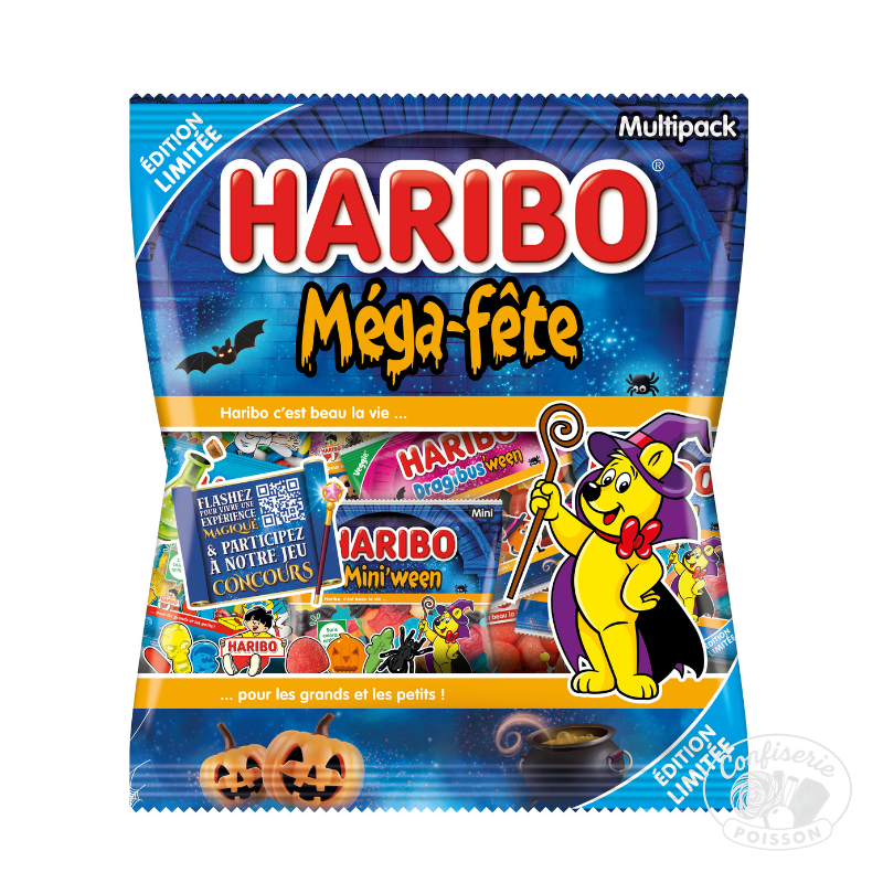 sachet 620g mega fete halloween haribo sachets 30g 40g