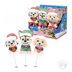 sucette guimauve mallow pop pat patrouille paw patrol trois personnages sucré marcus chase sucette mallow