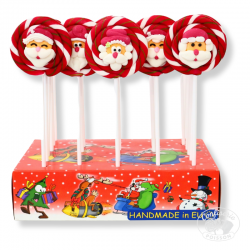 presentoir sucette santa claus only artesan sucre cuit noel 60g