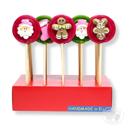 presentoir sucette santa brillante winter pain epice noel rennes chaussette de noel artesan sucre cuit noel 60g presentoir sucette santa brillante winter pain epice noel rennes chaussette de noel artesan sucre cuit noel 60g