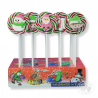 presentoir sucette santa iris joyful christmas artesan sucre cuit noel 60g