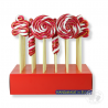 presentoir sucette rouge lolly golden stripes artesan sucre cuit noel 60g