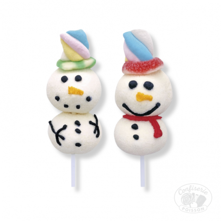 Brochette guimauve Christmas X-Mas Snowmen