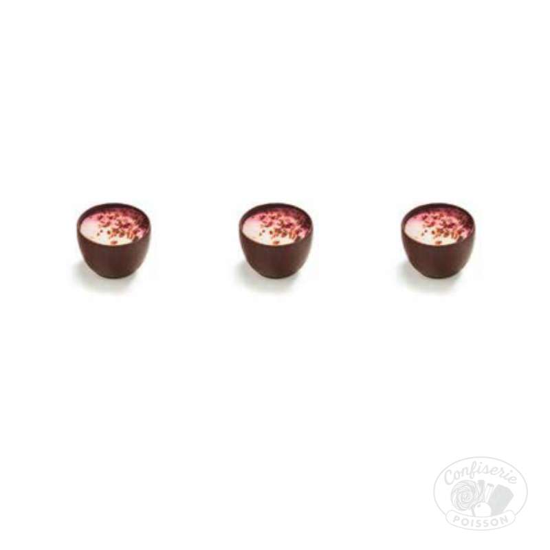 chocolat belge au carton grossiste 1kg chocolat 16g duo ganache framboise fraise