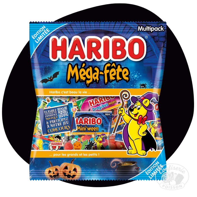 sachet 620g mega fete halloween haribo sachets 30g 40g
