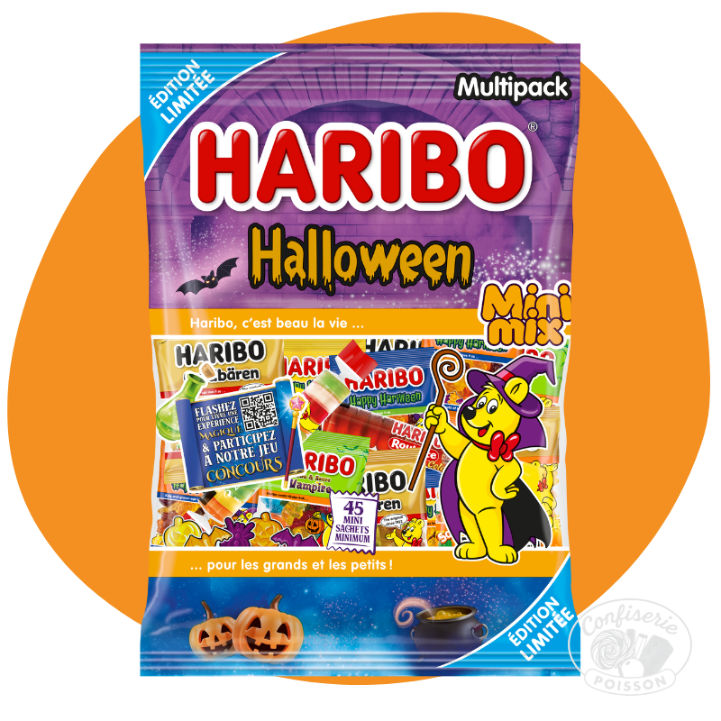 halloween mini mix haribo 720g sachet 10g