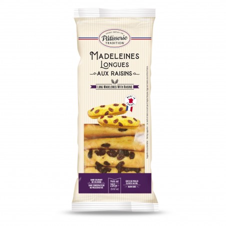 Madeleine Longue Raisin 250g