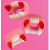 sachet dents de dracula trolli vrac bonbons halloween rose et blanc