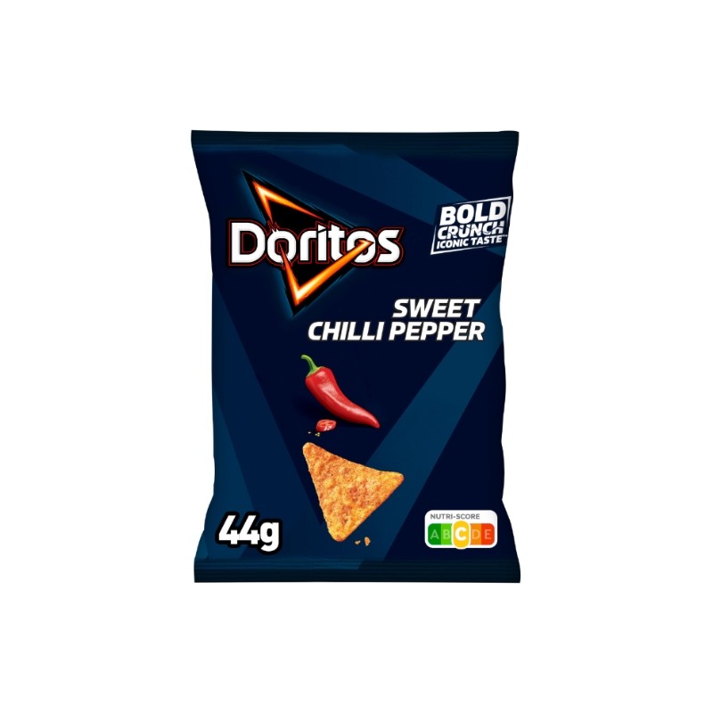 sweet chili pepper snacking facile doritos saveur 44g en carton de 20 pour professionnels