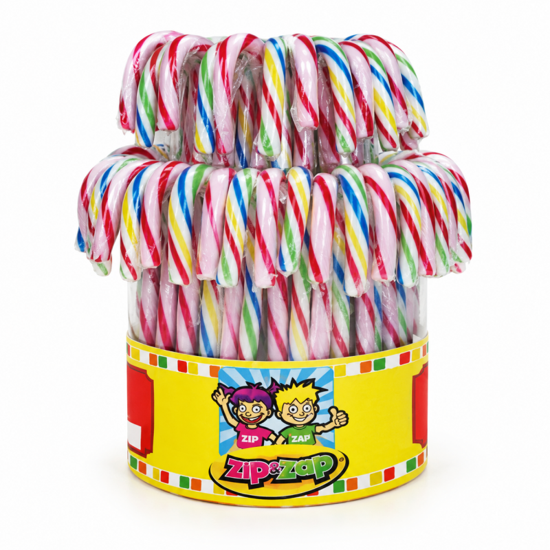 bonbon canne à sucre cuit Cannes Arc En Ciel 14 Gr Noel