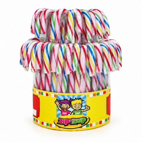 bonbon canne à sucre cuit Cannes Arc En Ciel 14 Gr Noel
